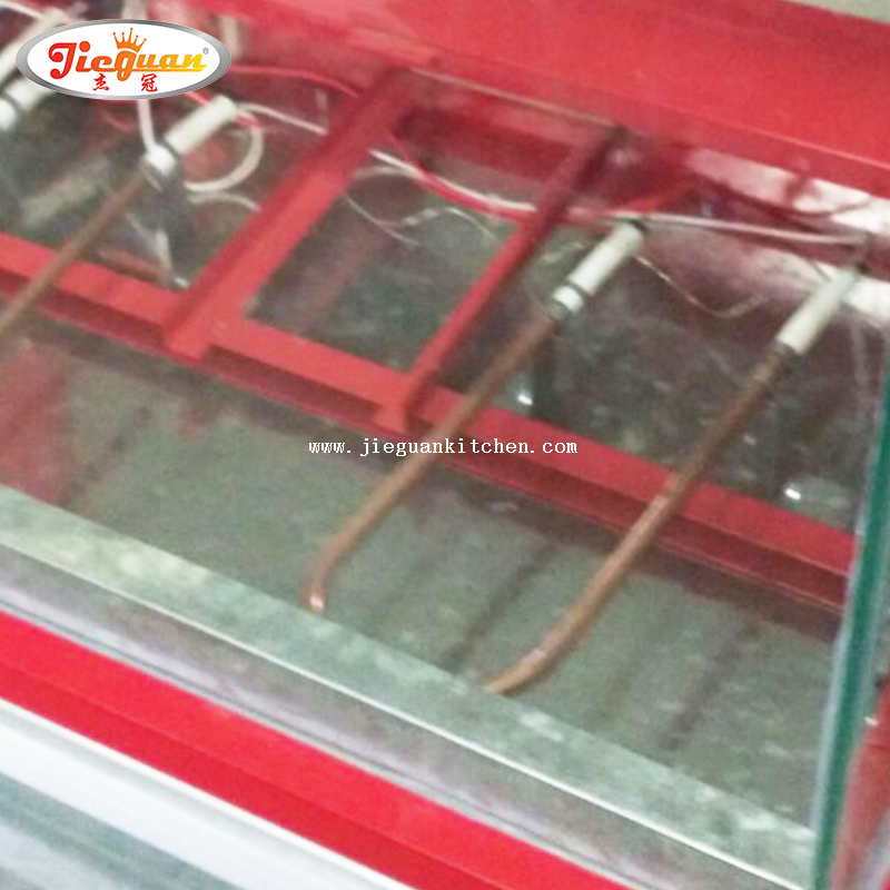 Kes Paparan Pastri Atas Kaunter Pameran Pemanas Makanan Elektrik untuk Restoran