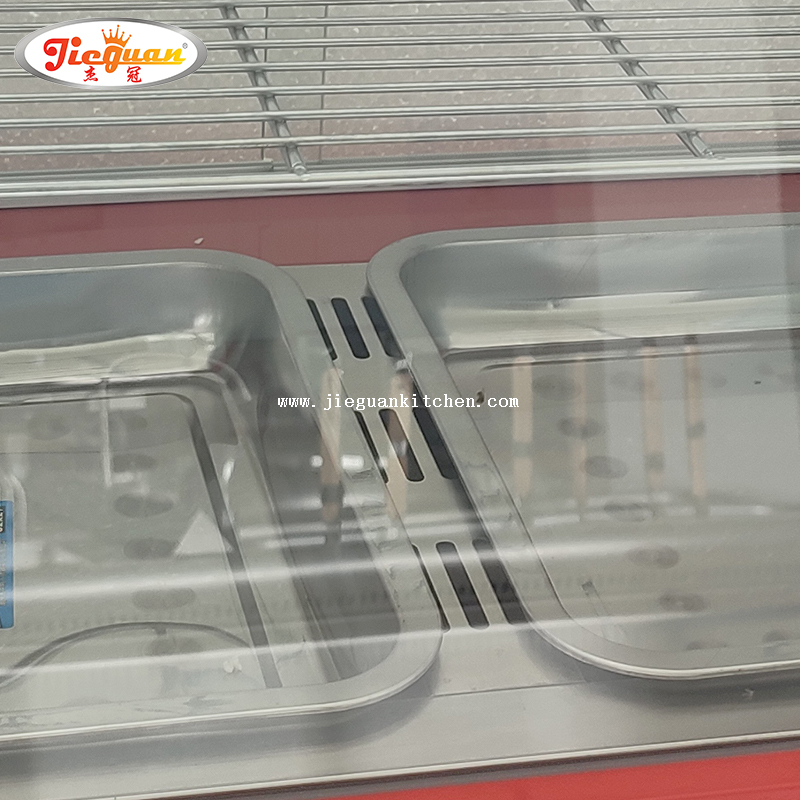 Kes Paparan Pastri Atas Kaunter Pameran Pemanas Makanan Elektrik untuk Restoran