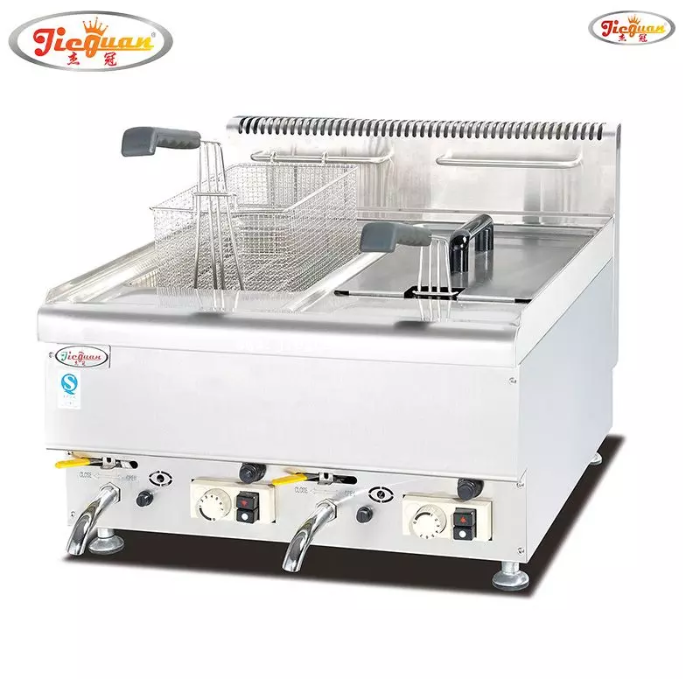 Goreng gas 14L dengan 2 tangki 