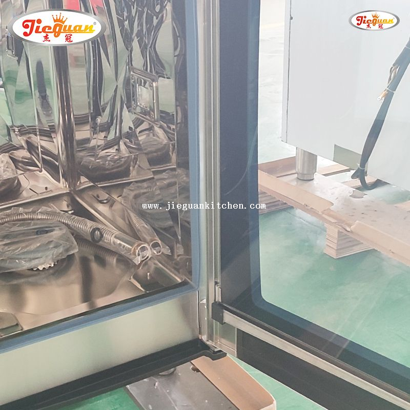 Peralatan Pembakar Komersial 4 Dulang Ketuhar Pengukus Kombi Elektrik 