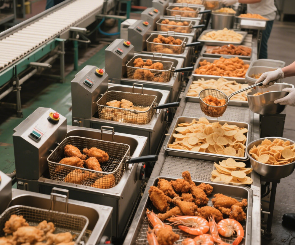 Makanan yang digoreng dalam deep fryer