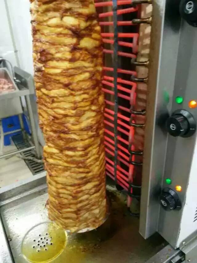 Restoran hotel komersial mesin kebab grill shawarma elektrik