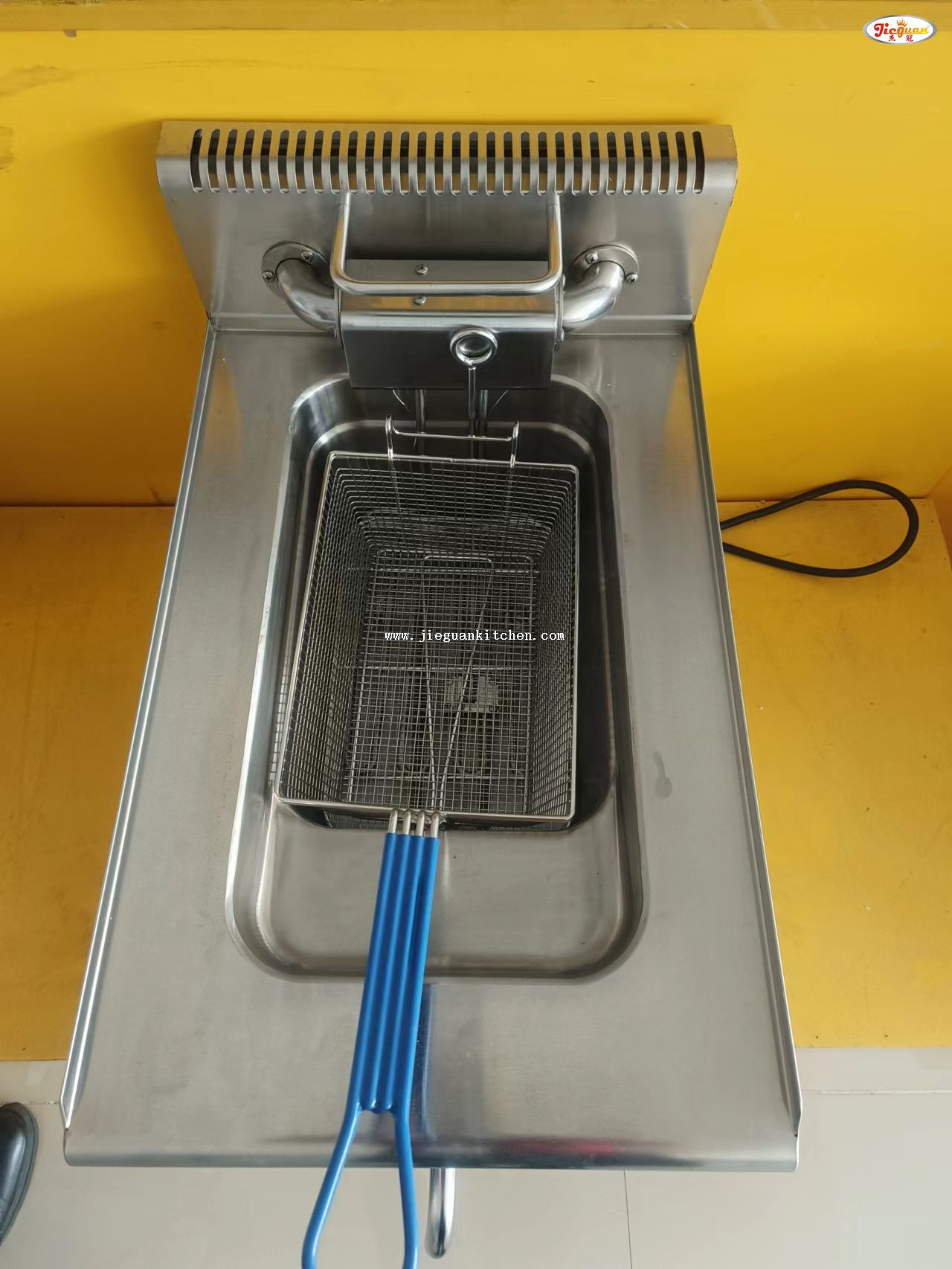 Tangki Tunggal 14L Deep Fryer Elektrik DF-635
