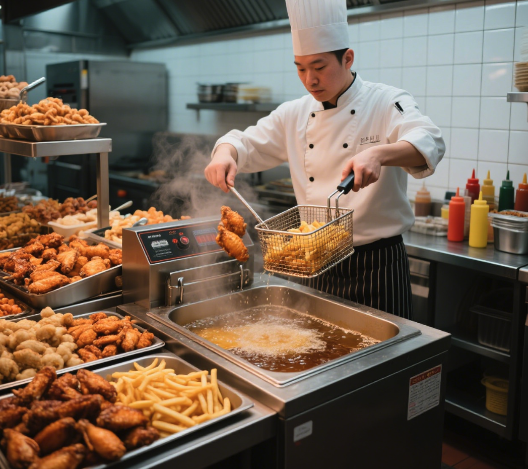 Makanan yang digoreng dalam deep fryer