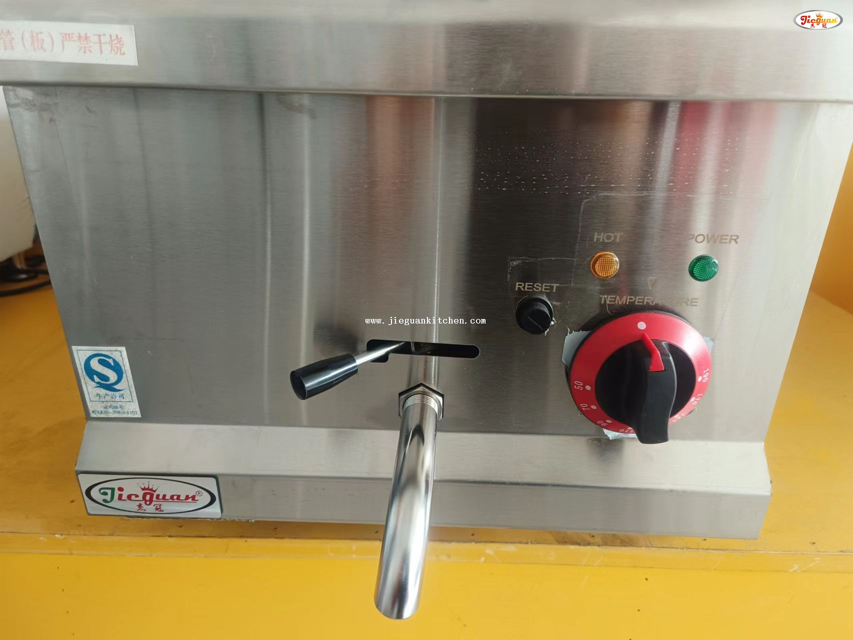 Tangki Tunggal 14L Deep Fryer Elektrik DF-635