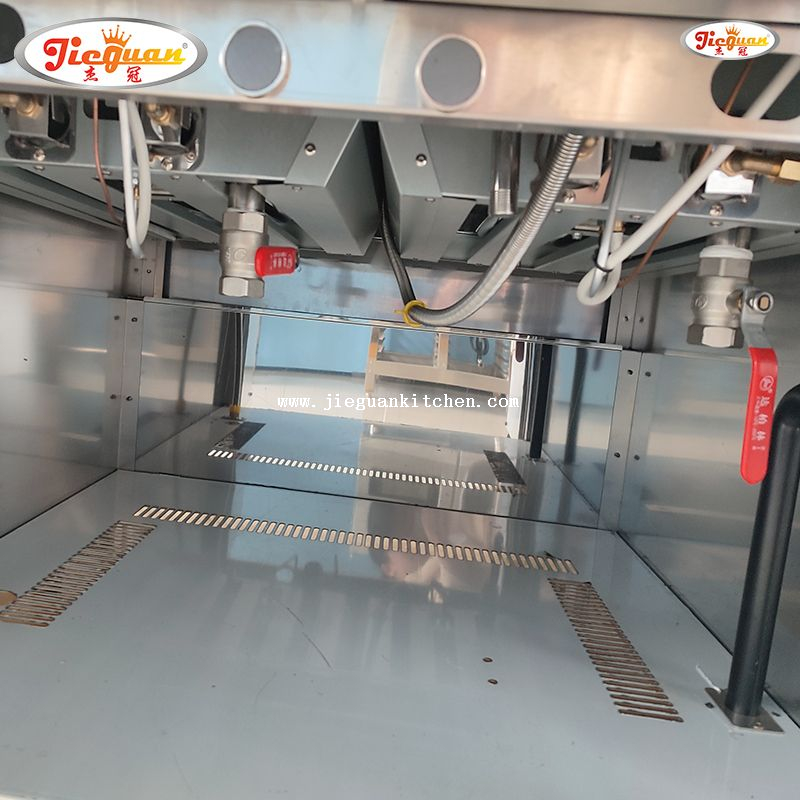 Floorstanding 12 Bakul LPG Pasta Cooker Dengan Kabinet