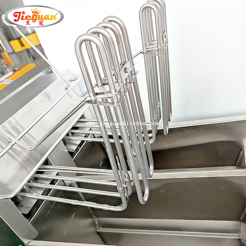 Penggoreng Komputer Digital 2 Tangki Menegak dengan Penapis Minyak