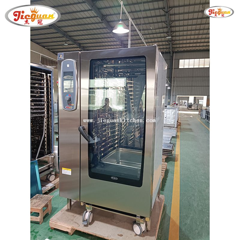  Pembakar Stim Gabungan CE SS Kuali Kaunter Combi Combi Countertop Oven ELEKTRIK 40 dulang Pengukus Oven Combi Komersial