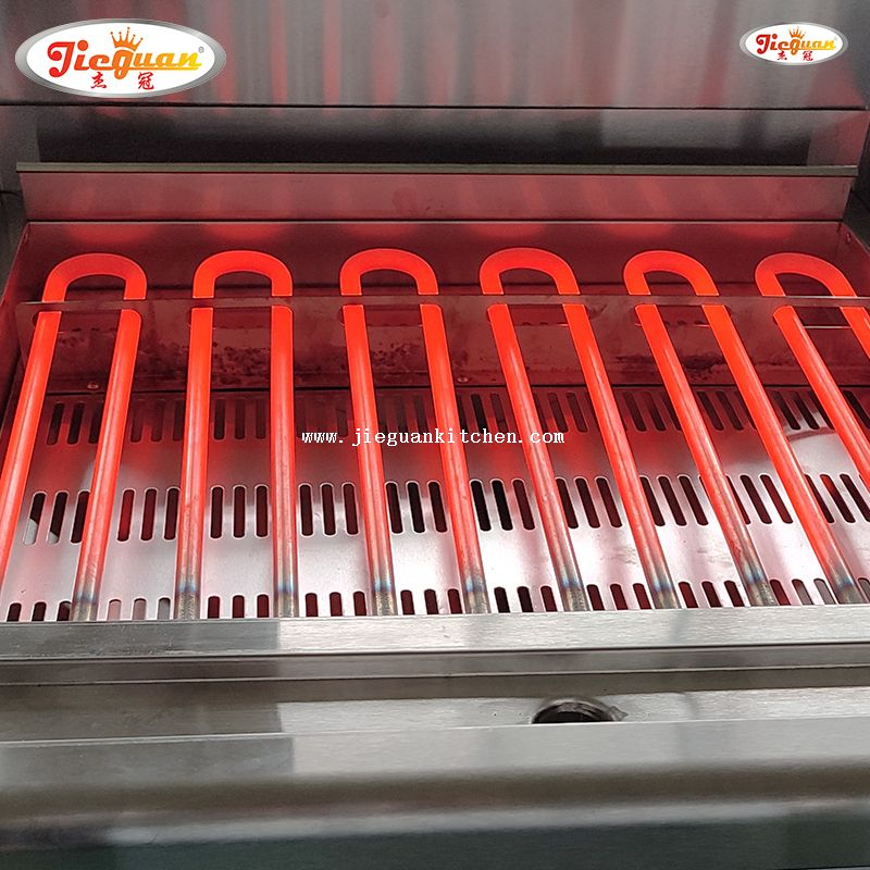 gril batu lava elektrik atas kaunter dengan CE