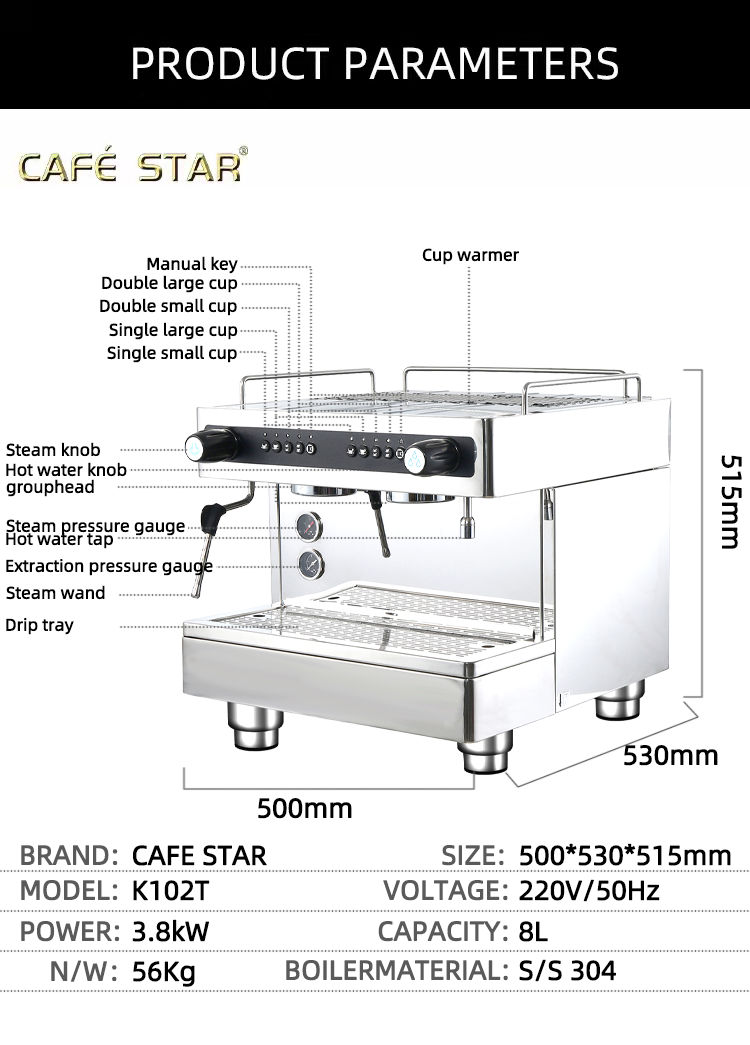 Pembuat Kopi Double Group 6L